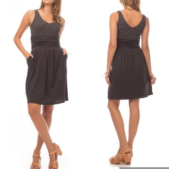 Synergy Organic Clothing Dresses & Skirts - Synergy Moxie Rice Stitch Tank Dress Size S